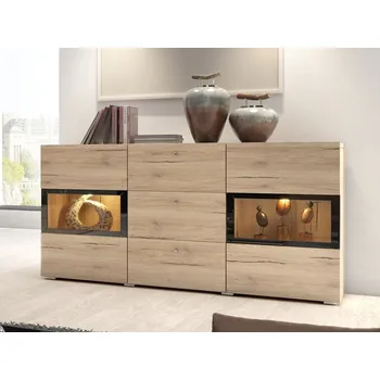 Komoda BRODIE komoda, dub san remo světlý + vyzvednutí ZDARMA