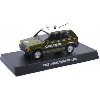 autíčko Fiat Panda 1000 Fire 1986 Carabinieri 1:43 - DeAgostini časopis s modelem Fiat Panda 1000 fire Carabineri - 1986 - kovový model auta