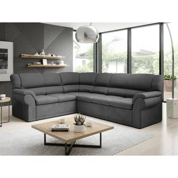 Sedací souprava Rohová sedačka MUSTELIN levá, šedá látka +možnost VÝNOSU + vyzvednutí ZDARMA