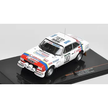autíčko Peugeot 504 Coupe V6 #03 Rallye Cote d'lvoire 1978 1:43 Peugeot 504 Coupe V6 No.3 Rallye Cote d'lvoire 1978 Lampinen/Aho - kovový model auta