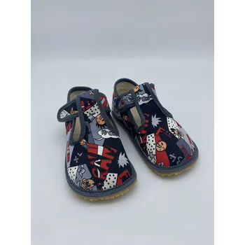 Dámská zdravotní obuv Beda Barefoot bačkůrky BF-060010/W Komiks Velikost EU: 25, vnitřní délka: 159, vnitřní šířka: 67