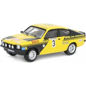 autíčko Opel Kadett C GTE #3 Rallye Monte Carlo 1:87 Opel Kadett C GT/E No.3 Rally Monte Carlo - kovový model auta