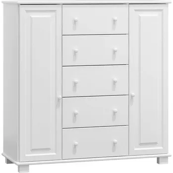 Komoda Komoda NEFTYS 60, hloubka 42 cm, masiv borovice, moření: bílé + vyzvednutí ZDARMA