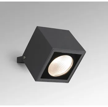 FARO BARCELONA LED venkovní nástěnný spot Oko 230V IP65 tmavě šedá, čirá 1 x 20 W LED - Doprava zdarma