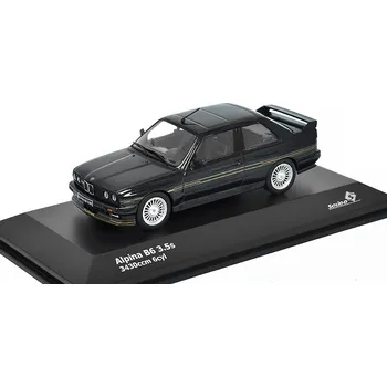 autíčko BMW Alpina E30 B6 1986 černá 1:43 - Solido BMW Alpina 3-Series (E30) B6 3.5S - kovový model auta