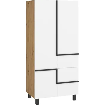 Šatní skříň Šatní skříň DZENGAL 4D, dub artisan/bílá, 5 let záruka + vyzvednutí ZDARMA