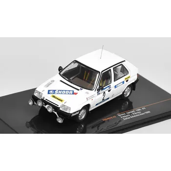 autíčko Škoda Favorit 136L #2 Rallye Valašská Zima 1989 Sibera/Gross 1:43 Škoda Favorit 136 L No.2 Rallye Valašská Zima 1989 Sibera/Gross - kovový model auta