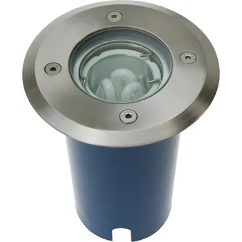 Venkovní osvětlení Heitronic Zapuštěné podlahové reflektory Potsdam, IP67, kulaté nerezová ocel, čirá 1 x 13 W - Doprava zdarma