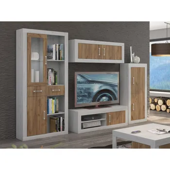 Obývací stěna Obývací stěna GOUDINI 8, craft bílý/craft zlatý, 5 let záruka + vyzvednutí ZDARMA