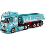 Mercedes-Benz Actros Bigspace 2.5 sklápěcí návěs Sauerbaum 1:87 - Herpa MB Actros BS 2.5 sklápěc Sauerbaum - sběratelský model 1/87