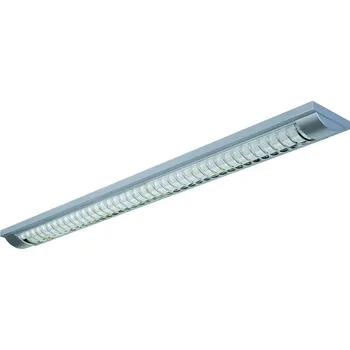 Lampička G & L Handels GmbH LED rastrové stavební světlo 444 s G13/T8 stříbrné stříbrný 2 x 18 W LED - Doprava zdarma