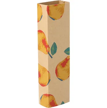 Jednorázové nádobí Reklamní CreaSleeve Kraft 348 papírový kraftový rukáv na zakázku, přírodní