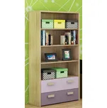 Regál NELLORE, dub sonoma/levandulová/fialová, 5 let záruka + vyzvednutí ZDARMA