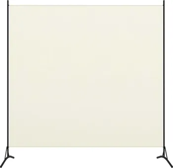 Paraván Textilní 1dílný paraván 320735 175 x 180 cm krémově bílý