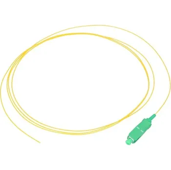 Síťový kabel Extralink SC/APC | Pigtail | PVC, Jednomodový, 900um G.652D 1m