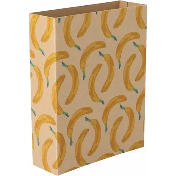 Jednorázové nádobí Reklamní CreaSleeve Kraft 353 papírový kraftový rukáv na zakázku, přírodní