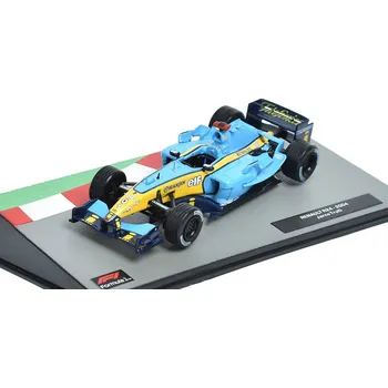 autíčko Edicola Renault R24 2004 Jarno Trulli 1:43 - časopis s modelem Renault R 24 2004 Jarno Trulli - kovový model auta