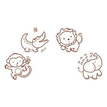 Dětské razítko Dětská razítka Aladine Stampo baby - safari