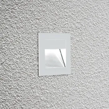 Lampička EVN P2170 LED nástěnné zapuštěné světlo 3000K bílá - montážní rozměr: délka 7,8 cm, šířka 7,8 cm 1 x 2,2 W LED - Doprava zdarma