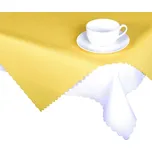 Forbyt Ubrus s nešpinivou úpravou, Jednobarevný Deštík, žlutý Ubrusy: 160 x 220 cm ovál