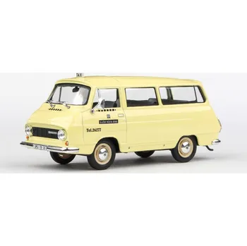 autíčko Škoda 1203 1974 Taxi Žlutá - 1:43 Abrex Škoda 1203 - kovový model mikrobusu