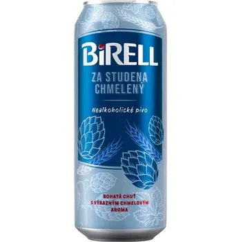 Pivo Birell Za studena chmelený nealkoholické pivo 0,5l