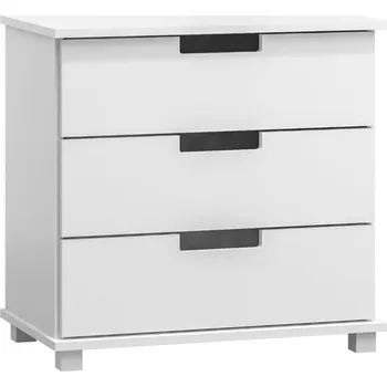 Komoda Komoda TORFIN 2, šířka 80 cm, masiv borovice, moření: bílá + vyzvednutí ZDARMA