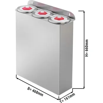 Vinotéka G.Gastro Sada tří dávkovačů plastových kelímků D11885617