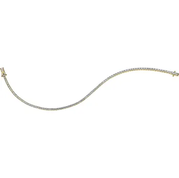 Náramek Zlatý náramek s brilianty - 18 cm - 0,70 ct - ryzost 585 - 160.416