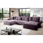 Rohová rozkládací sedačka JORDAN U, fialová +možnost VÝNOSU + vyzvednutí ZDARMA