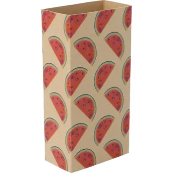 Jednorázové nádobí Reklamní CreaSleeve Kraft 289 papírový kraftový rukáv na zakázku, přírodní