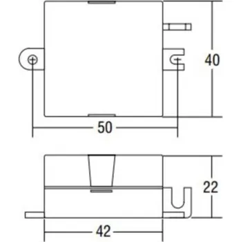 Lampička Molto Luce LED konvertor, 6W, 250mA CC, 230VAC na 2-23VDC černá