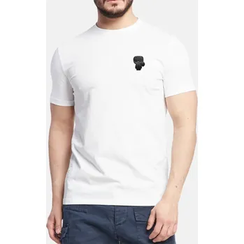 Pánské tričko Pánské bílé triko Karl Lagerfeld - Velikost S, Barva Bílá 55703 1K3C10620856