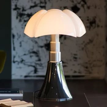 Lampička Martinelli Luce Pipistrello CCT Casambi titan titanově šedý, nerezová ocel satinovaná, opálový bílý LED celkem 14 W - Doprava zdarma