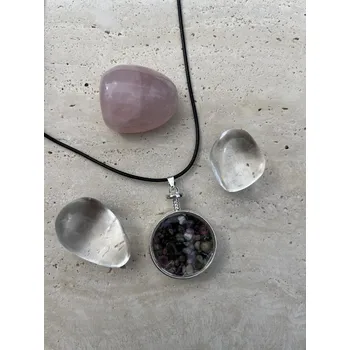 Náhrdelník Náhrdelník kruh s krystaly, WHITE ORCHID výběr kamene náhrdelník: barevný turmalín