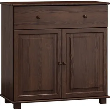 Komoda Komoda NEFTYS 46, hloubka 42 cm, masiv borovice, moření: ořech + vyzvednutí ZDARMA