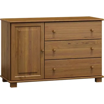 Komoda Komoda NEFTYS 35, hloubka 47 cm, masiv borovice, moření: dub + vyzvednutí ZDARMA