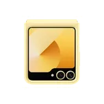 Samsung Z Flip6 Ochranný kryt z veganské kůže Yellow