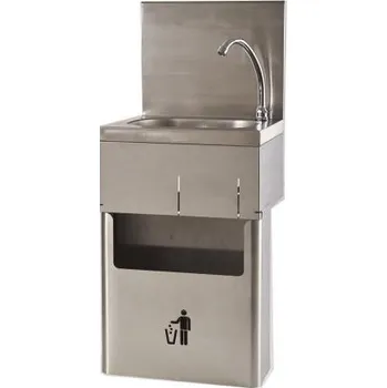 Umyvadlo Kompletní bezdotykové umyvadlo HYGILMCP s košem a ostřikovou deskou ovládané kolenem Sleva 1460Kč