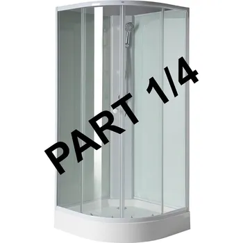 Sprchová vanička AIGO vanička 900x900 mm, příslušenství, sifon, držák sprchy a sprcha