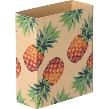 Jednorázové nádobí Reklamní CreaSleeve Kraft 178 papírový kraftový rukáv na zakázku, přírodní