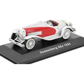 autíčko Duesenberg SSj 1933 šedá 1:43 - Altaya časopis s modelem Duesenberg SSJ 1933 - kovový model auta