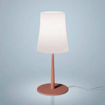 Lampička Foscarini Birdie Easy stolní lampa cihlově červená - výška stínidla 20 cm; délka napájecího kabelu 160 cm cihlová červená 1 x 57 W - Doprava zdarma
