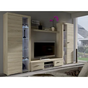 Obývací stěna Obývací stěna KADEN XL, dub sonoma +možnost VÝNOSU + 5x OVĚŘENO zákazníky + vyzvednutí ZDARMA