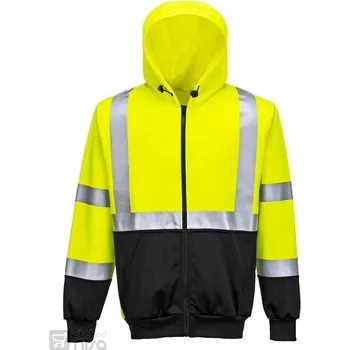 Pánské oblečení Dvoubarevná Hi-Vis mikina s kapucí