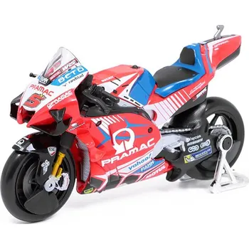 autíčko Ducati Desmosedici GP 2021 #5 Johann Zarko Pramac racing 1:18 - Maisto Ducati Desmosedici GP21 No.5 Pramac racing J. Zarco - model motorky