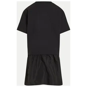 Oblečení a móda Calvin Klein Jeans Každodenní šaty Mix Media Intrasia IG0IG02576 D Černá Regular Fit 8Y