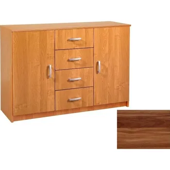 Komoda Komoda TIKOTA 2D4S, švestka wallis, 5 let záruka + vyzvednutí ZDARMA