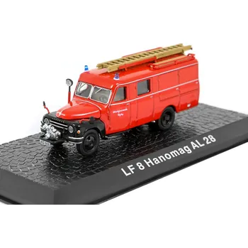 autíčko LF 8 Hanomag AL 28 Hasiči 1:72 - DeAgostini časopis s modelem LF8 Hanomag AL 28 Hasiči - kovový model auta