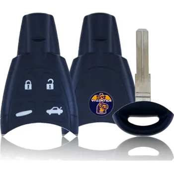 Autoklíč Dalkové ovládání pro SAAB 9-3 9-5 2002-2011 4tl. PCF7946AT ID46 433Mhz WT4